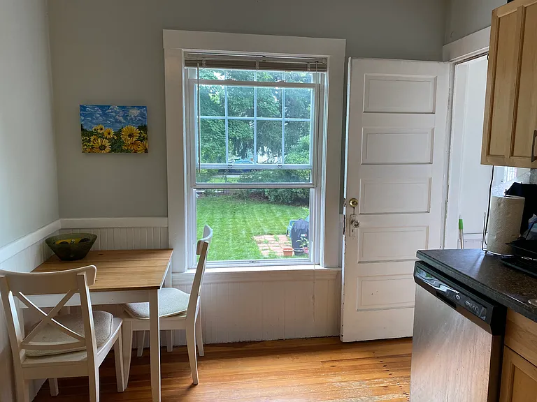 kitchen with porch door