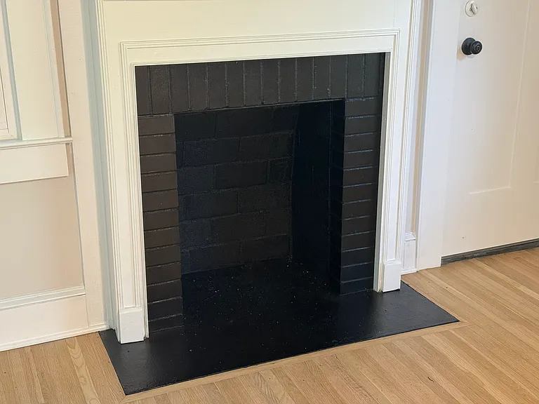 Wood burning fireplace in Living room