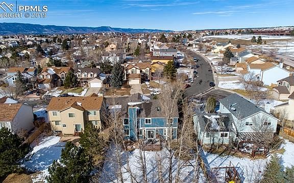 Rear aerial of home