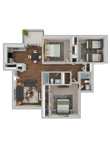 Floor plan 3 Bedroom