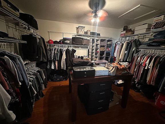 Large master closet 