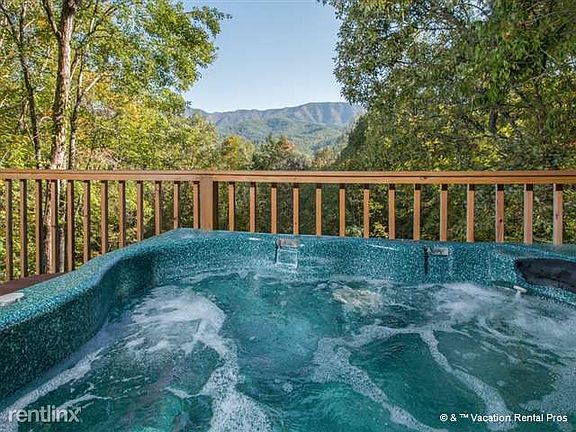 The luxurious outdoor hot tub