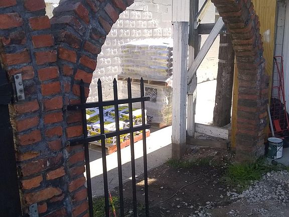 Backyard ...can also enter from the alley way