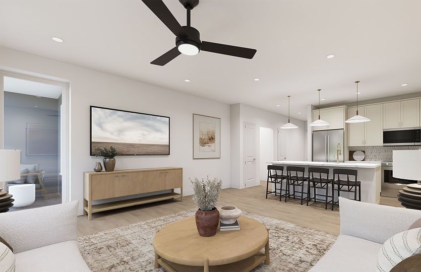 Gathering Room Opens to Kitchen