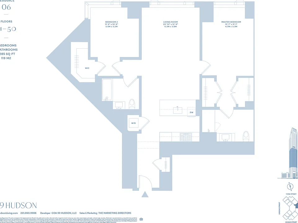 99 Hudson St #3506