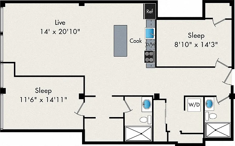 Floor plan B9 - 119