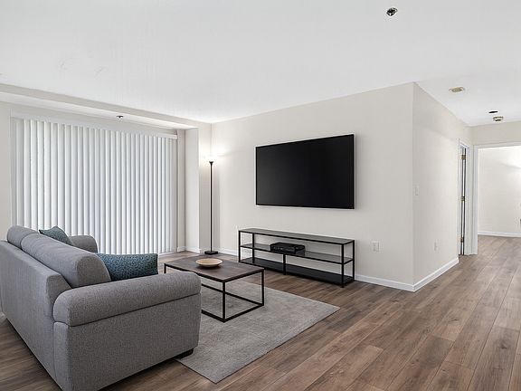 Living room - staged, flooring to be redone