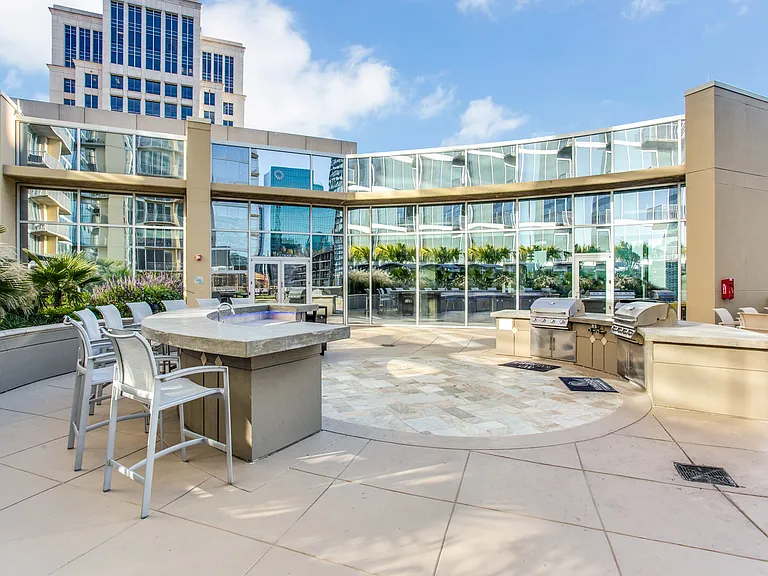 Spaces for outdoor cooking and gathering.