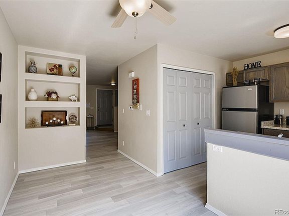 Kitchen with in unit Laundry closet, dinning room