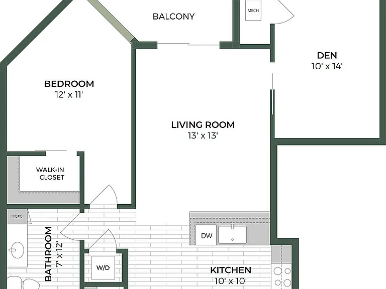 Floor Plan C2 | The Woodlands Apartments | Apartments in Menomonee Falls, WI Floor Plan C2 | The Woodlands Apartments | Apartments in Menomonee Falls, WI