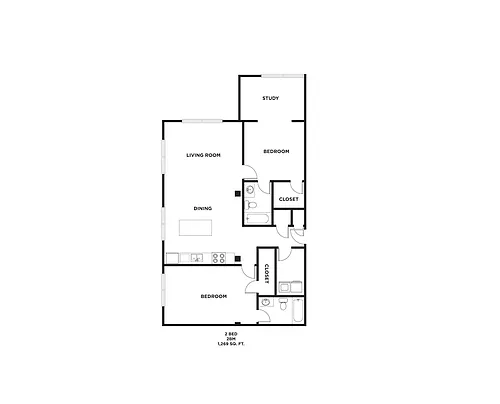 Floor plan 2BM