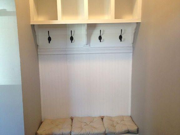 Entry way bench and organization