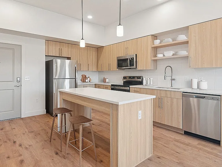 Kitchen at Current Apartments in Salt Lake City, Utah