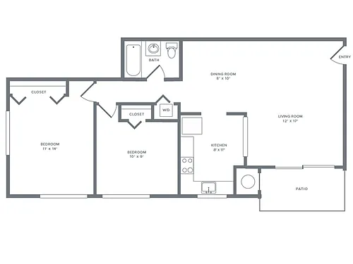 Floor plan B1 Renovated