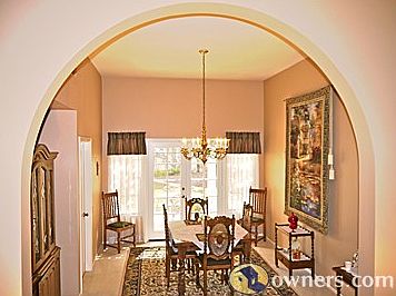 formal dining room with french doors