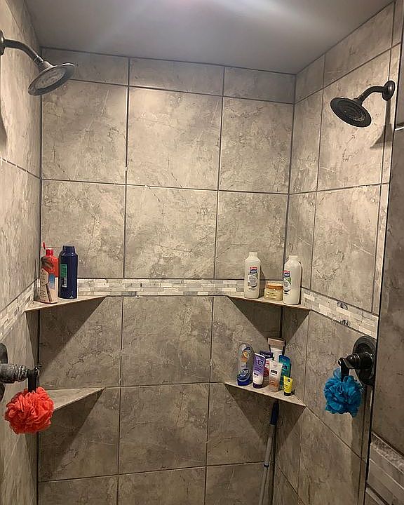 Master shower