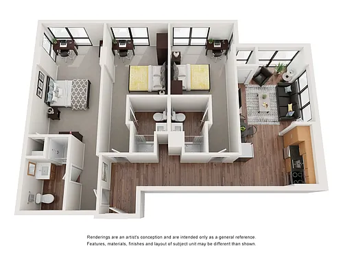 Floor plan Telluride | Individual Bedroom