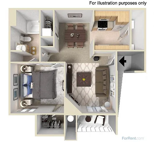 Floor plan One Bedroom