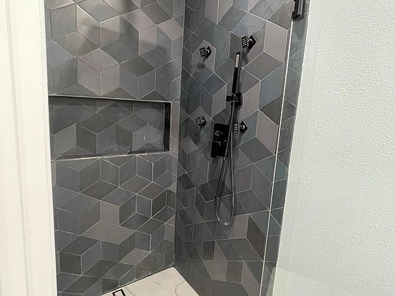 Master shower