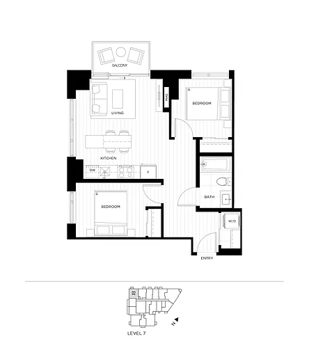 Floor plan T1-0702