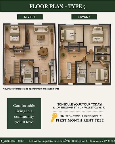 Floor plan 312 - 3rd Floor Two-Story
