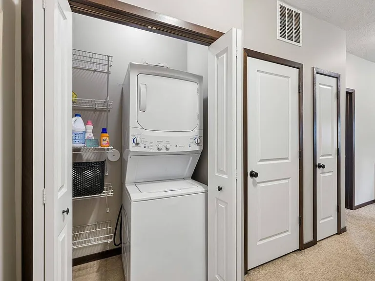 In-home laundry areas simplify weekly routines, keeping everyday essentials close and easy to manage.