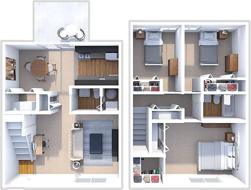 Floor plan 3 Bed 1.5 Bath