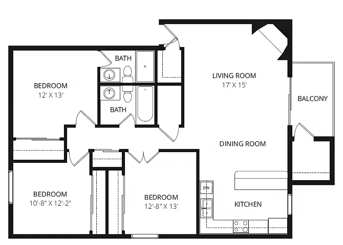 Floor plan 3x2 Hefner