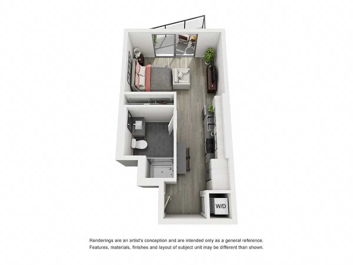 Floor plan Studio A1