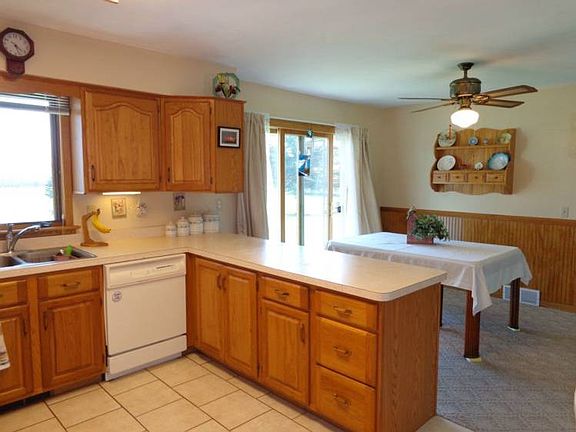 Spacious dining area open to the living room.