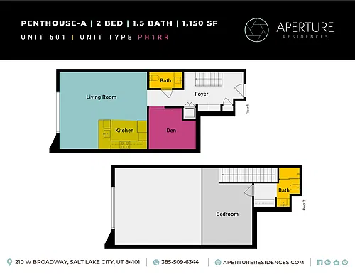 Floor plan 2x1.5 Penthouse-A
