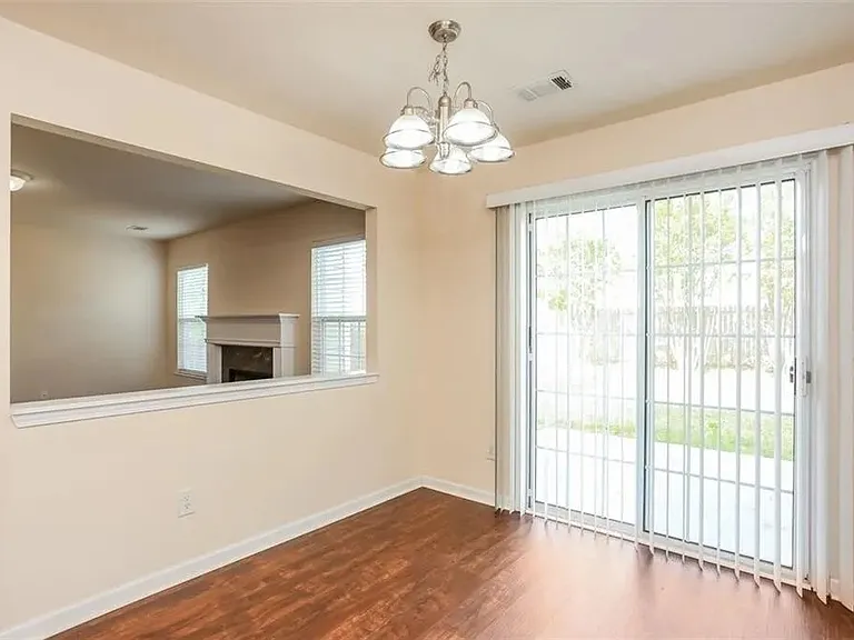 Kitchen and patio door