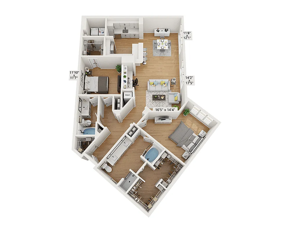 Floor plan Plan N (B2G)