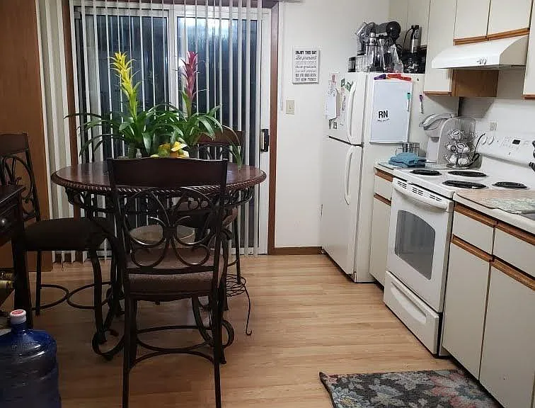 Kitchen and dining area