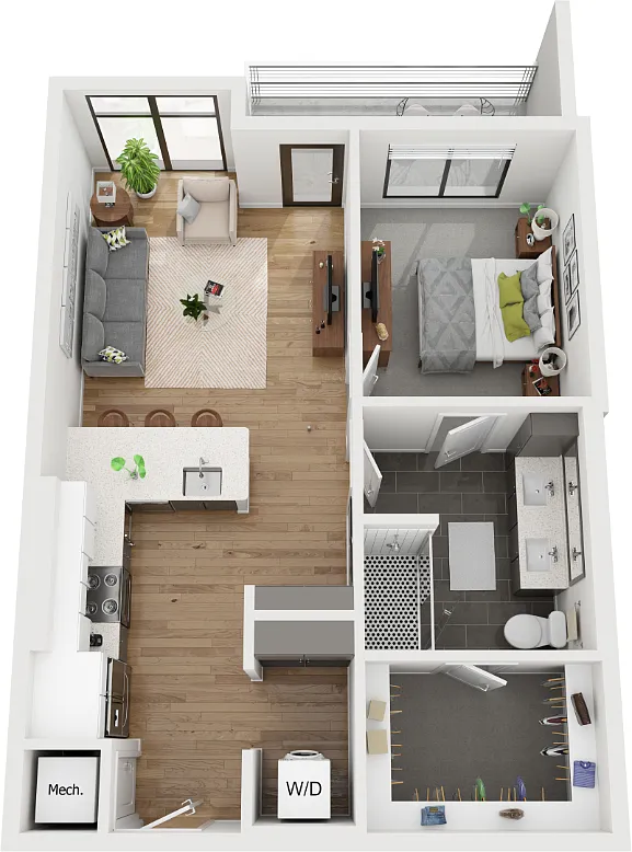 Floor plan 1J