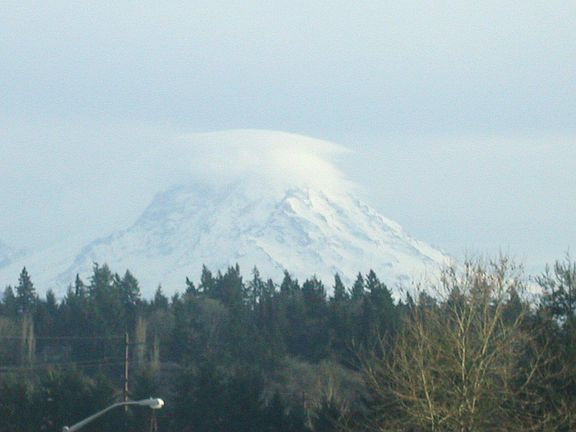 View of Mt. Rainier From masterbedroom