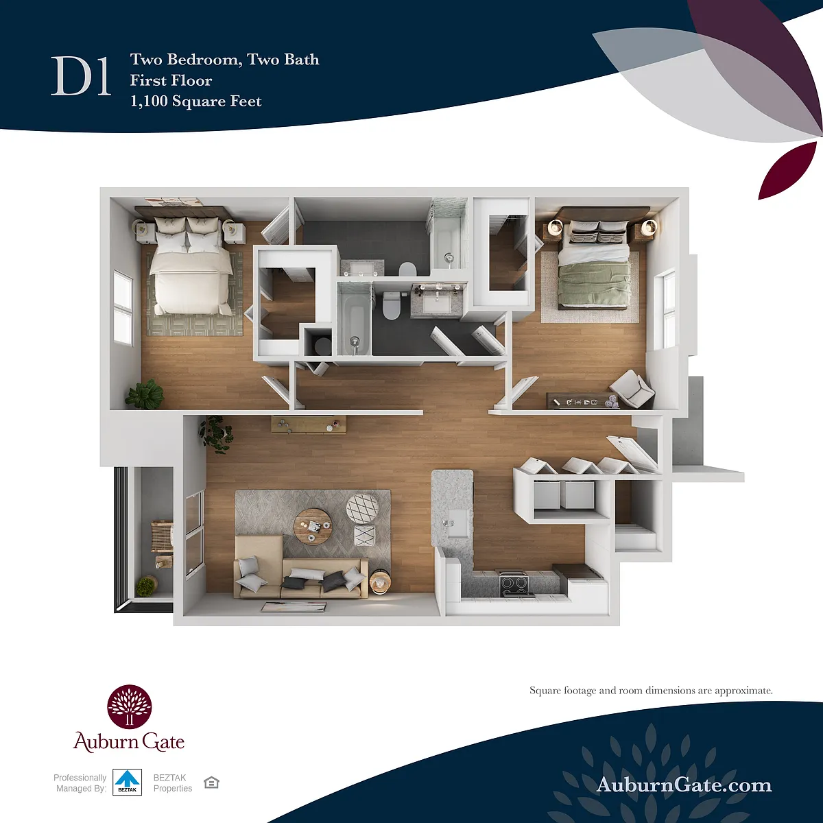 Floor plan D1 Enhanced