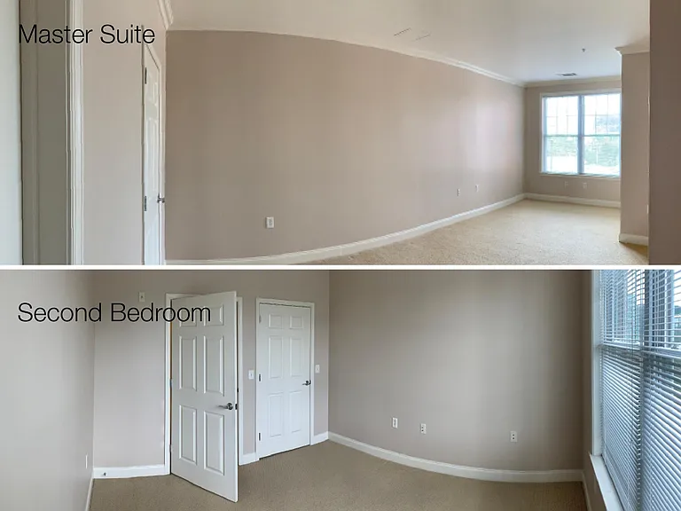 Panoramic view of bedrooms