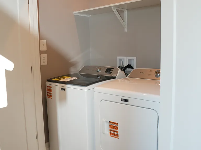 Bedroom level laundry closest
