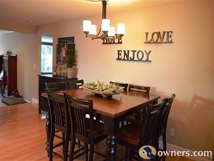 Dining Area with new hardwoods