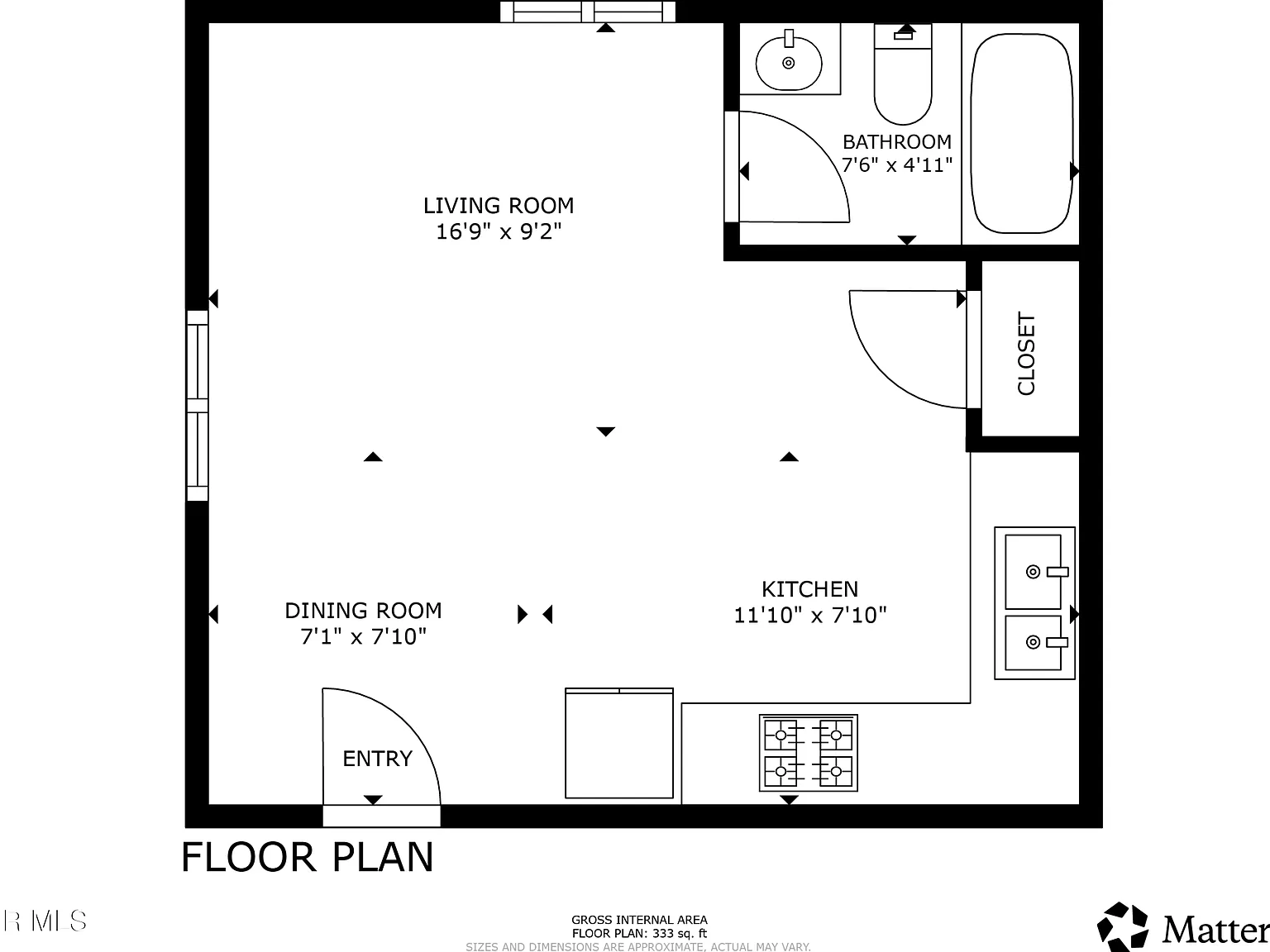 Studio, 333 sqft, $1,675 — Photo 4