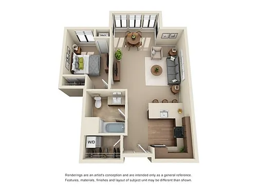 Floor plan A6 - Renovated