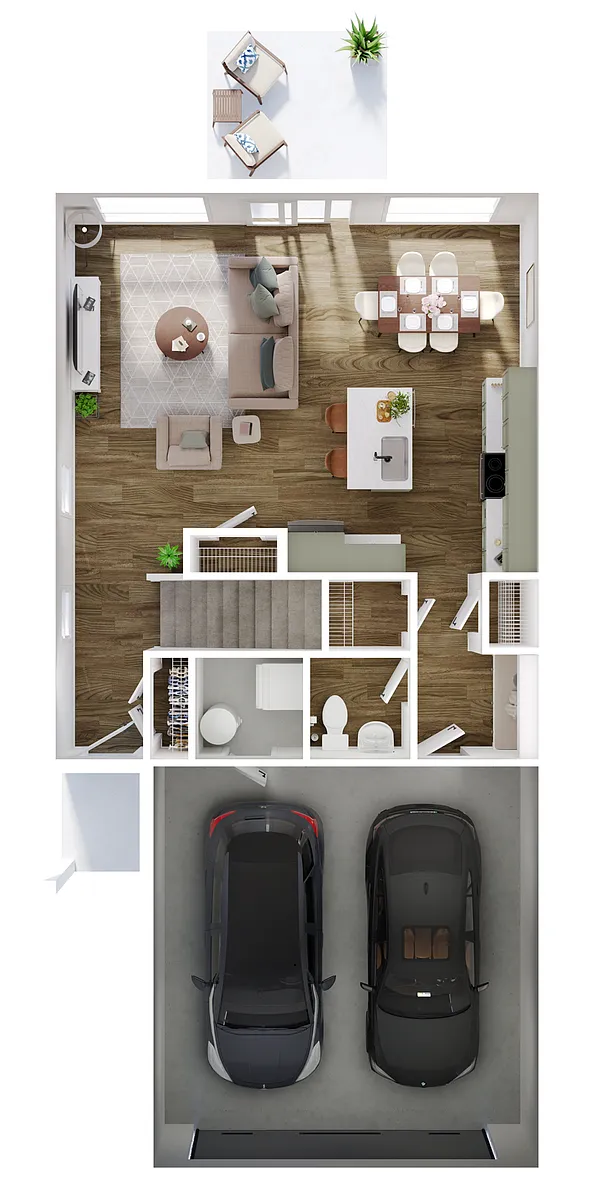 Floor plan Elevate 4 x 2.5