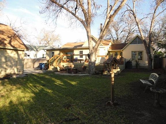Backyard (garage to left)