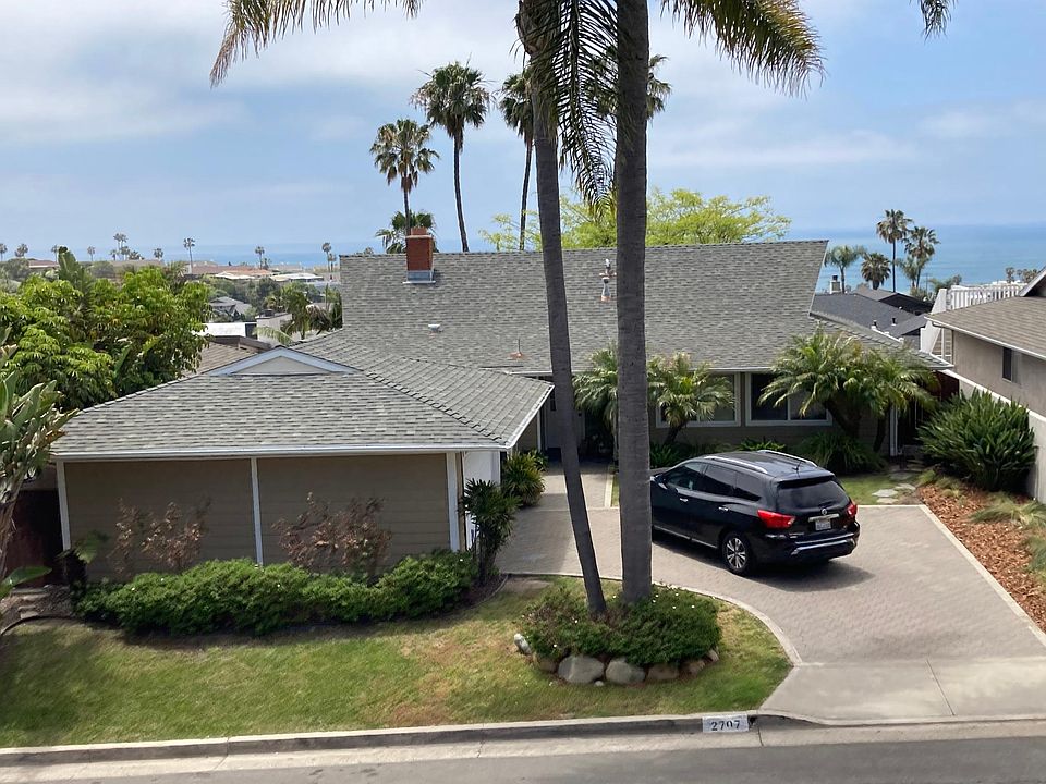 elevated front view of home