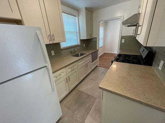 Kitchen view from garage entry