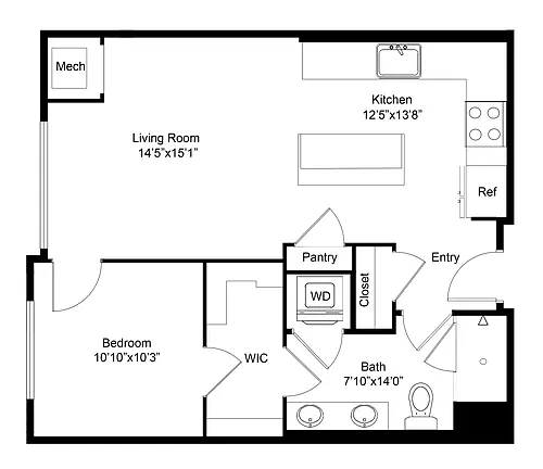 Floor plan B3 - Income Restrictions Apply