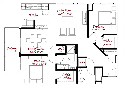 Floor plan B3