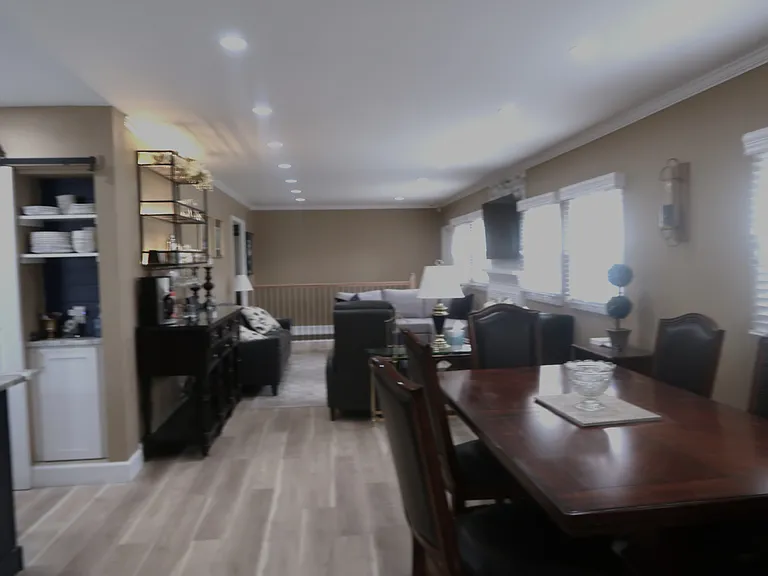 Dining room open to kitchen and living room