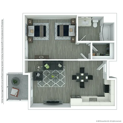 Floor plan 1 Bedroom